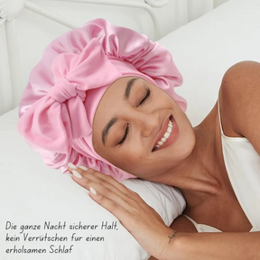 Hanna Sleep – Touca de Cetim para Dormir com Fitas Longas
